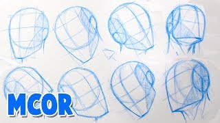 Como Dibujar la Cabeza Humana  Cualquier Vista  Basico 2  Practica Tutorial [upl. by Mcconnell]