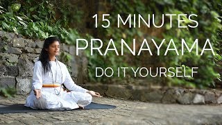 15 Minutes Pranayama  Do It Yourself  SRMD Yoga [upl. by Eibreh927]