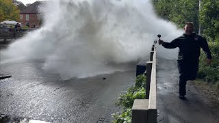 Tractors vs FLOODED Rufford Ford  part 3 [upl. by Dirraj]