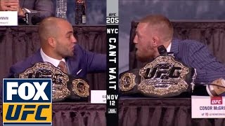 Watch the full UFC 205 press conference  Alvarez vs McGregor [upl. by Atilamrac]