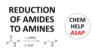 amide reduction amp amine synthesis [upl. by Jeddy]