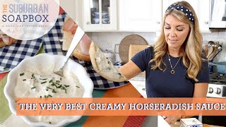 Easy Creamy Horseradish Sauce Recipe [upl. by Tildy]