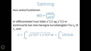 Vektorfunktioner  Bevis Kurvelængde [upl. by Albur15]