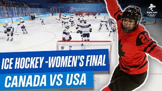 Canada vs USA  Womens Ice Hockey Gold Medal Match  Full Replay  Beijing2022 [upl. by Varuag444]