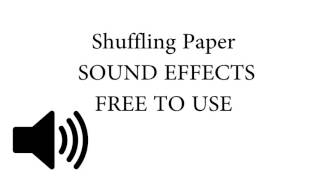 Shuffling Paper SOUND EFFECT [upl. by Rosie818]