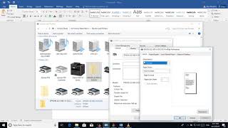 Epson Dotmatrix printer paper size setup How to fix page setup Lq350 Lq350 All Epson models [upl. by Janelle]