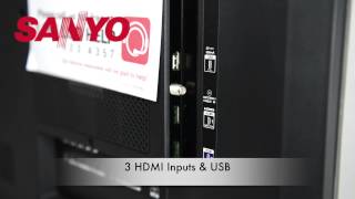 SANYO DP50E44 HD Television Unboxing [upl. by Ahcatan911]