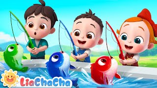 12345 Once I Caught a Fish Alive  Number Song  Kids Songs amp Nursery Rhymes  LiaChaCha [upl. by Ahseela512]