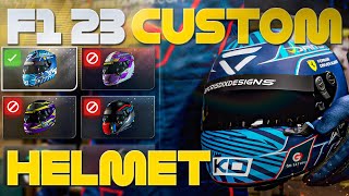 F1 23  CUSTOM HELMET TUTORIAL [upl. by Kleeman]