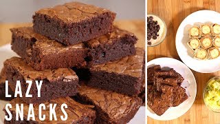 4 Lazy Snack Recipes  Quick amp Easy Sweet Snacks [upl. by Anil]