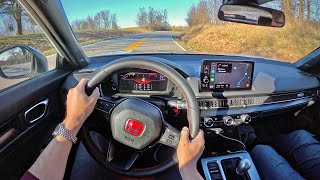 2023 Honda Civic Type R  POV Backroad Blast [upl. by Aix97]