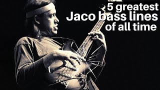 5 Greatest Jaco Pastorius Bass Lines of All Time [upl. by Tompkins711]