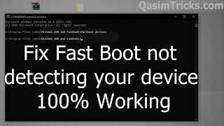 How to Fix Fastboot device not detected  Fastboot Waiting for device fixed [upl. by Camala]