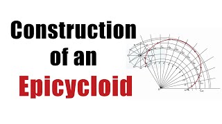 How to DRAW an EPICYCLOID CURVE Engineering Curves  Engineering Drawing [upl. by Harri]