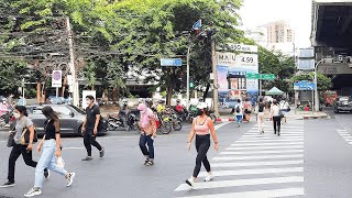 4K Thailand Travel  Walk around Ekkamai Road in Bangkok [upl. by Assiluy]