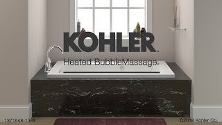 Hydrotherapy Baths  How KOHLER Heated BubbleMassage Tubs Work [upl. by Delos785]