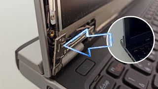 How to FIX REPAIR LAPTOP HINGE  réparer charnière PC portable solution 1 [upl. by Wright9]