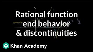 Finding horizontal and vertical asymptotes  Rational expressions  Algebra II  Khan Academy [upl. by Curran490]