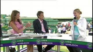 Sabine Lisicki talks to Live  Wimbledon [upl. by Audras]