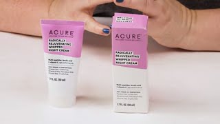 Acure Radically Rejuvenating Whipped Night Cream Review [upl. by Adnilram322]