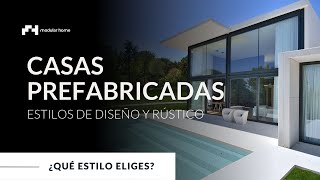 CASAS PREFABRICADAS DE ESTILO RÚSTICO Y DE DISEÑO [upl. by Chiquita]