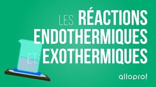 Les réactions endothermiques et exothermiques  Sciences  Alloprof [upl. by Melbourne126]