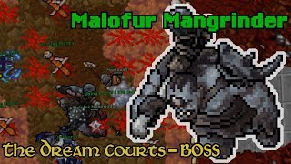 Malofur Mangrinder  The Dream Courts Boss  Tibia [upl. by Timothea521]