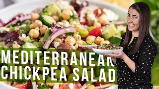 Mediterranean Chickpea Salad [upl. by Kessia]