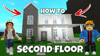 How To Build a Second Floor in Bloxburg Roblox Tutorial [upl. by Kruse]