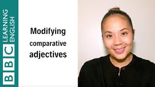 Modifying Comparative Adjectives  English In A Minute [upl. by Arhna163]