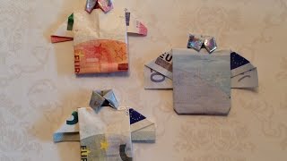 DIY Geld vouwen shirtoverhemd  Knutselen  CreaBella [upl. by Mickelson700]