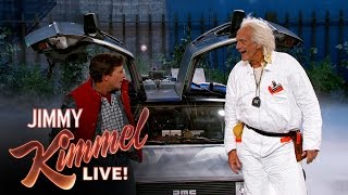 Marty McFly amp Doc Brown Visit Jimmy Kimmel Live [upl. by Hirschfeld]