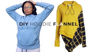 Can I DIY this 690 Monse Hoodie Flannel  Easy Thrift Flip [upl. by Fia]