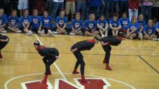 TWHS Highsteppers Pep Rally  Blindfolded Dance [upl. by Einahpet]