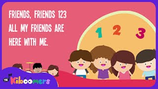 Friends Friends 123 Lyric Video  The Kiboomers Preschool Songs amp Nursery Rhymes [upl. by Forest212]