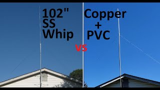 102 SS Whip vs Homemade CB Radio Base Antenna [upl. by Ahtela]