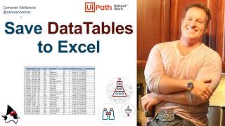 How to Save UiPath DataTables to Excel Example [upl. by Nohtanoj]