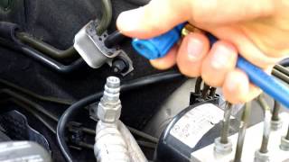 How to recharge MercedesBenz AC System  Easy Steps [upl. by Ainslie611]