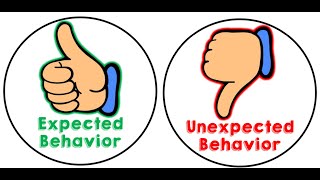 Expected and Unexpected Behaviors [upl. by Aillil]