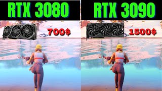 Fortnite RTX 3080 vs RTX 3090  1440P [upl. by Burroughs]