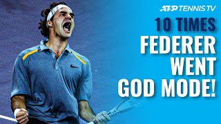 10 Times Roger Federer Went GOD MODE 🔥 [upl. by Edea]