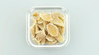 How to make Ginger Candy  Easy Candied Ginger Recipe [upl. by Sundberg]