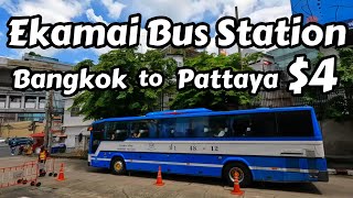 Ekkamai Bus Station In Bangkok Thailand [upl. by Anelrihs]