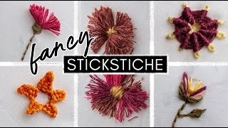 Sticken lernen  Fancy Stickstiche amp StickHacks ausprobiert [upl. by Areek498]