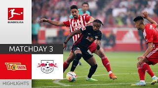 Union Berlin  RB Leipzig 21  Highlights  Matchday 3 – Bundesliga 202223 [upl. by Nylisoj]