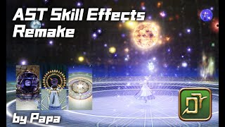 FF14玩家自制技能特效【占星篇】FFXIV AST skill effects Mod preview [upl. by Ecneralc779]