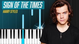 Harry Styles  quotSign Of The Timesquot Piano Tutorial  Chords  How To Play  Cover [upl. by Cogen]