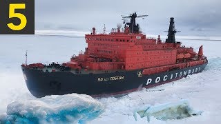 5 Ice Breaking Ships Braving the Arctic Circle [upl. by Joycelin]