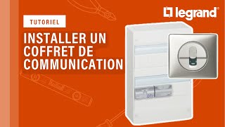 Comment installer un coffret de communication Full Media Legrand tout RJ45 [upl. by Mosera87]