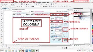 Curso de inicio CORELLASER 201302 software laser board M2 [upl. by Templer]